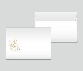 C5 weiss – Weihnachtskugel