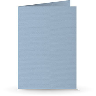 A5 Doppelkarte pastellblau