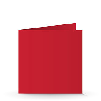 150 x 150 Doppelkarte chili red