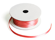 Satinband 3 mm Rot