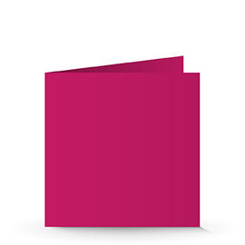 150 x 150 Doppelkarte hot pink