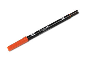 ABT Dual Brush Pen red