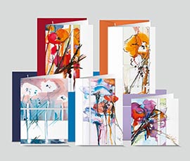 Kartenset «Aquarellblumen»