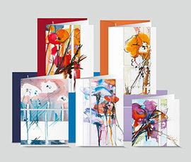 Kartenset «Aquarellblumen»